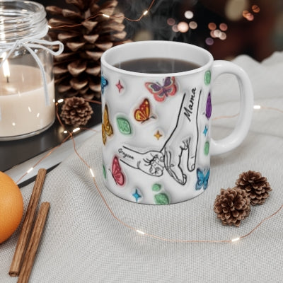 Mom 3d puff family Mug 1