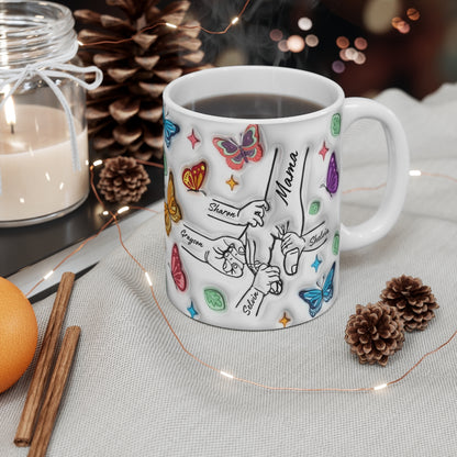 Mom 3d puff family Mug 5