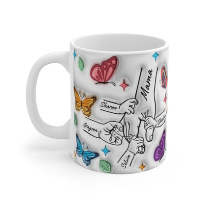 Mom 3d puff family Mug 4